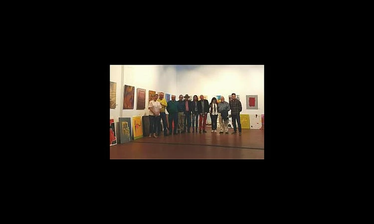 Artistas seleccionados para la exposición de pintura.